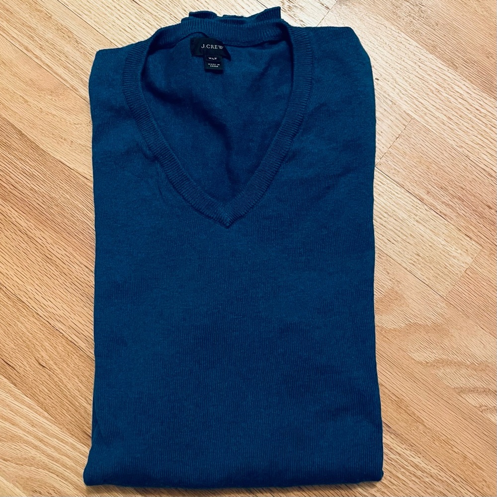 J. Crew Cotton/Cashmere Blend Polo Sweater